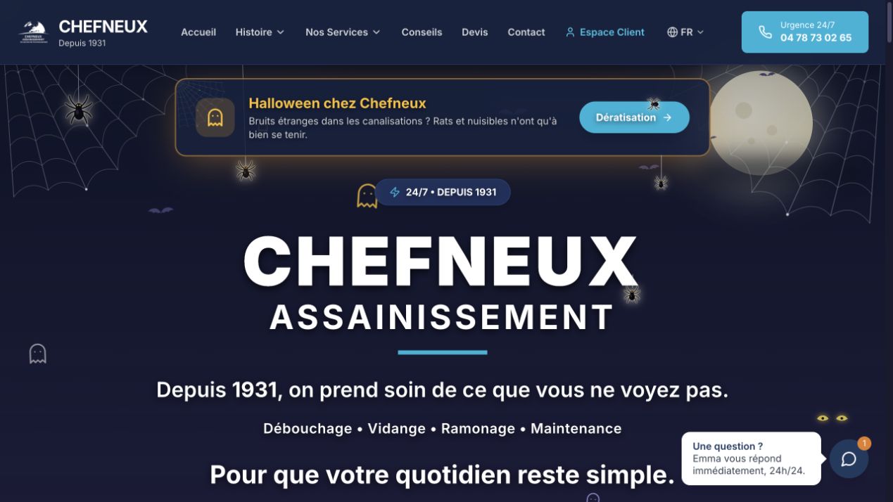 Capture du site de Chefneux Assainissement