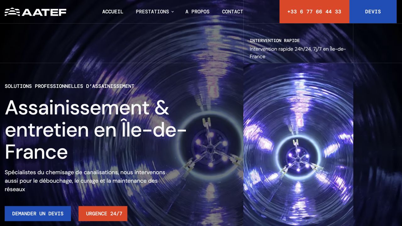 Capture du site de AATEF